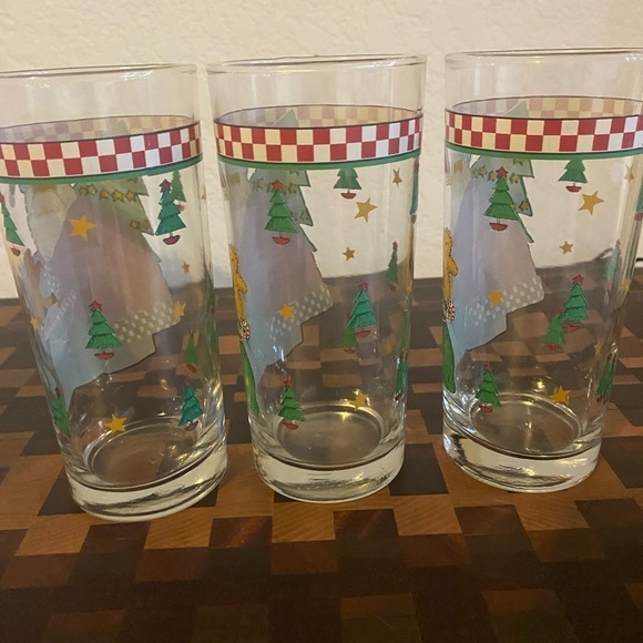 Vintage Debbie Mumm Set Of 3 Magic of Santa Christmas Festive Holiday Tumblers - Picture 7 of 11